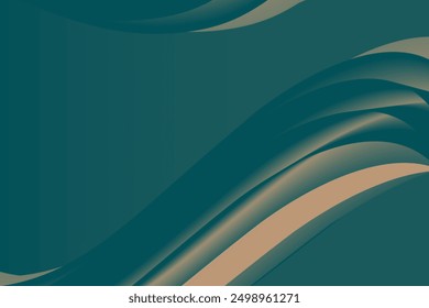 abstract gradient dark green background layered with yellow like waves, textures or patterns for 3d-dimensional designs