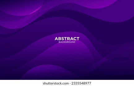 Abstract Gradient  Dark Purple  liquid background. Modern  background design. Dynamic Waves. Fluid shapes composition.  Fit for website, banners, brochure, posters