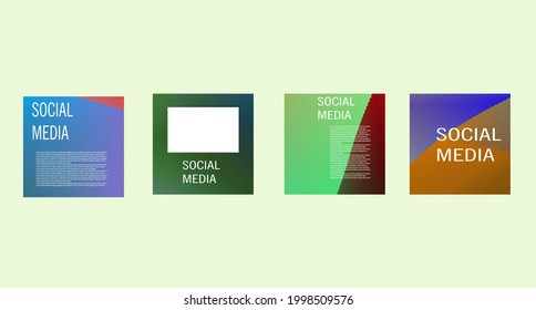 abstract gradient design background for social media and more eps 10
