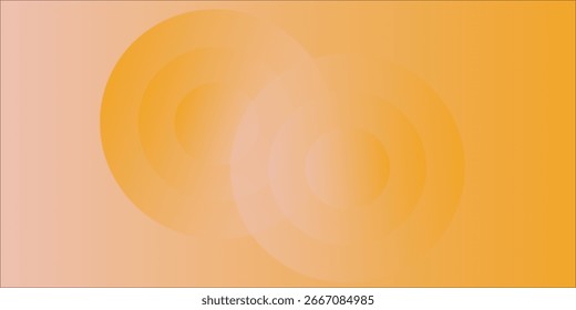 Abstraktes Farbverlauf-Design mit Kreisen in orangefarbenem und gelbem Design