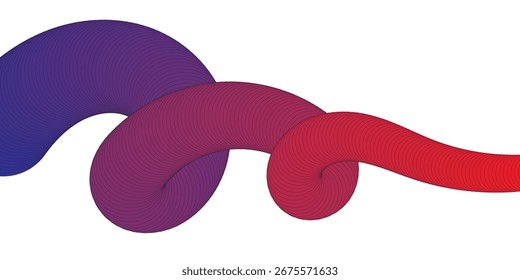 Abstract Gradient Design with Flowing Modern Style