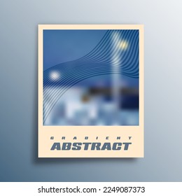 Abstract gradient design for flyers, posters, brochure covers, background, wallpaper, typography, or other printing products. Vector illustration.