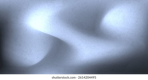 Abstract Gradient Design With Smooth Blue Tones and Curved Shapes