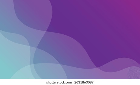 Abstract Gradient Design with Smooth Curves in Shades of Purple and Blue	
