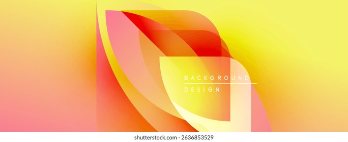 Abstract gradient design. Warm colors blend, creating dynamic visual effect. Modern aesthetic, suitable for backgrounds, presentations.
