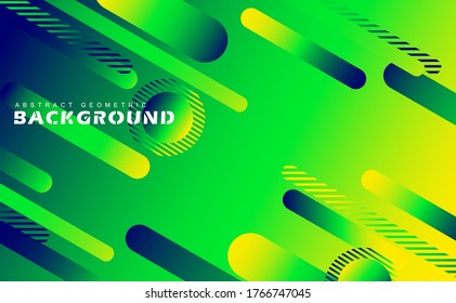 Abstract Gradient Diagonal Striped Shapes on Background with Vibrant green Color for Web Landing Page and Wallpaper.