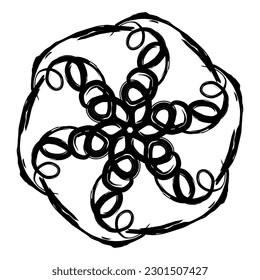 logotipo de doodle de gradiente abstracto bueno para afiches, banner, volante, web, papel tapiz móvil.