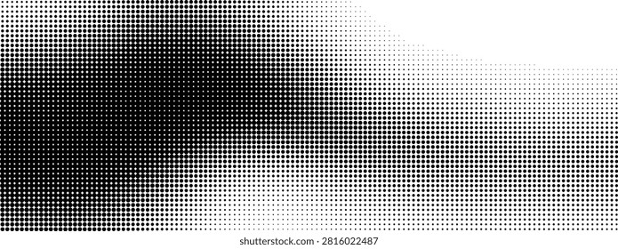 Abstract gradient dots pattern with smooth color transition effect design