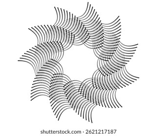 Abstract Gradient Dotted Circle for Modern Wall Art, Branding, Fashion Prints, and Creative Design Projects