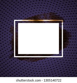 Abstract gradient dotted pattern background with white frame. Vector Illustration EPS10