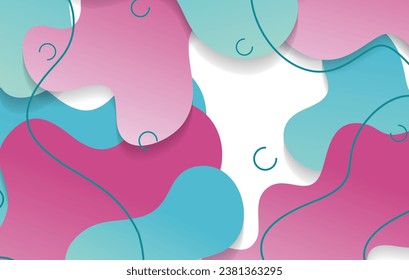 diseño de fondo de formas de fluido dinámico de gradiente abstracto para la plantilla de pancarta del folleto