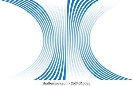 abstract gradient edgy line bulge pattern art.