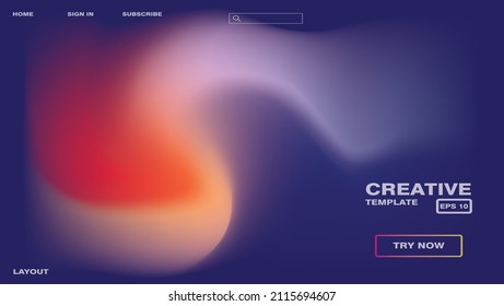 Abstract gradient effect swirl background design with vibrant colors vector eps 10