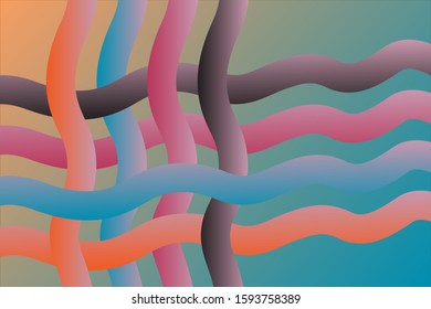 Abstract Gradient Element Background Illustration