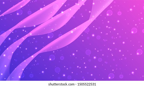 Abstract gradient  equalizer particle waves background Vector