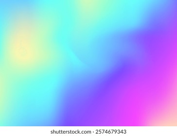 Abstract Gradient. Fantasy Card. Shiny Pattern. Pearlescent Background. Hipster Flyer. Holographic Background. Blue Metal Texture. Retro Minimalist Brochure. Purple Abstract Gradient
