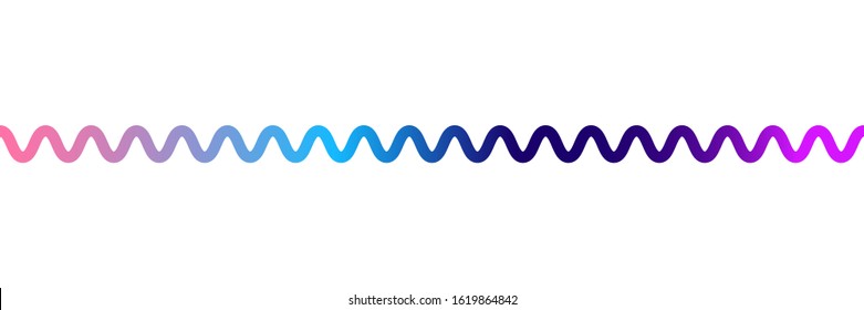 An Abstract Gradient Filled Wavy Line Banner.