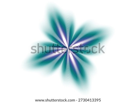 Abstract Gradient Flower Burst with Symmetrical Petals on Black Background
