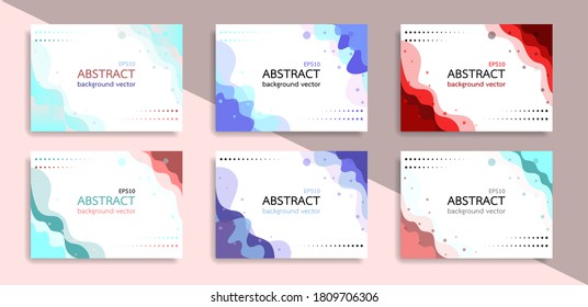Abstract Gradient flowing geometric pattern background. Minimal color abstract gradient banner template.