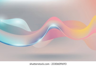 Abstract Gradient Flowy Waves Background