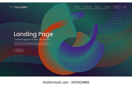Abstract gradient fluid background. with colorful abstract fluid 3d. abstract modern website background. Perfect to use for landing pages, websites, banners, posters, events, etc.