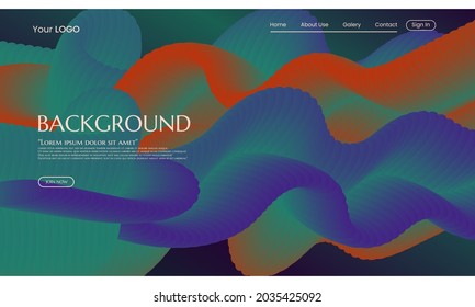 Abstract gradient fluid background. with colorful abstract fluid 3d. abstract modern website background, Perfect to use for landing pages, websites, banners, posters, events, etc.