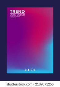Abstract gradient fluid background. Set of modern poster background for business. Modern color in fluid form. Vector illustration minimalistic style concept