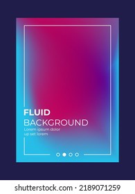 Abstract gradient fluid background. Set of modern poster background for business. Modern color in fluid form. Vector illustration minimalistic style concept