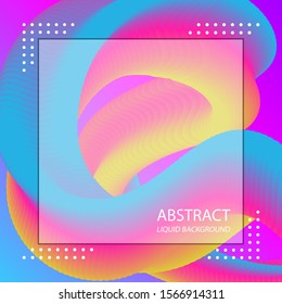 abstract gradient fluid background. and transparent page boxes for photos or text. web banner design, social media, landing page. eps 10