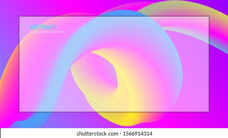 abstract gradient fluid background. and transparent page boxes for photos or text. web banner design, social media, landing page. eps 10