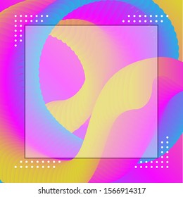 abstract gradient fluid background. and transparent page boxes for photos or text. web banner design, social media, landing page. eps 10