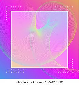 abstract gradient fluid background. and transparent page boxes for photos or text. web banner design, social media, landing page. eps 10