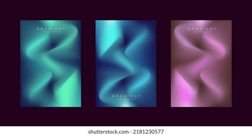 Gradiente abstracto Fondo fluido de moda. Curva moderna con formas de arcoiris brillante de estilo colorido. en Ilustración vectorial