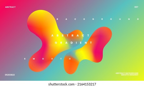 Abstract gradient with fluid design and typography. suitable for web, visual design, poster, landing page, etc
