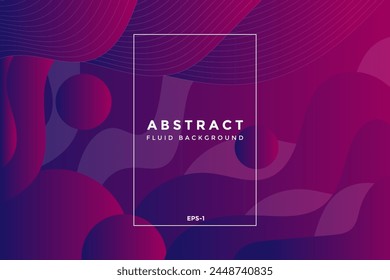 Abstract gradient fluid landing page decoration background EPS-1