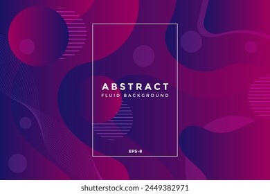 Abstract gradient fluid landing page decoration background EPS-8