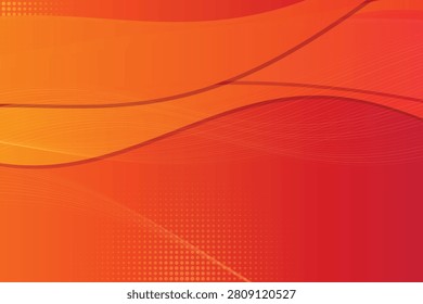 Abstract gradient fluid motion in warm orange-red hues