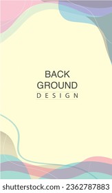 Abstract gradient fluid vector background design wallpaper template with dynamic color, waves and copy space - stock illustration