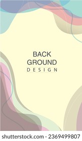 Abstract gradient fluid vector background design wallpaper template with dynamic color, waves and copy space - stock illustration