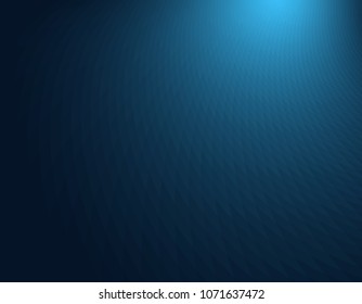 Abstract gradient and geometric art dark blue vector background.