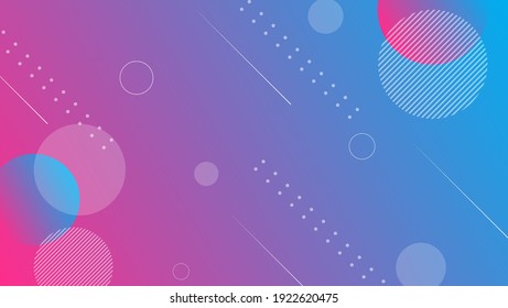 abstract gradient geometric background with blue and pink color.vector illustration