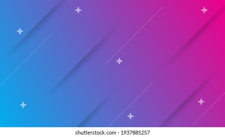 abstract gradient geometric background with blue and pink color