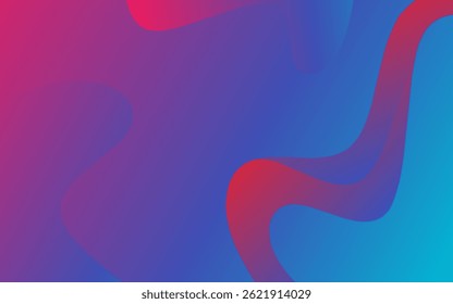 Abstract gradient geometric background. Fluid shapes and colorful graphic design.