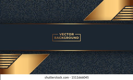 Abstract Gradient geometric background gold color