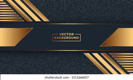 Abstract Gradient geometric background gold color