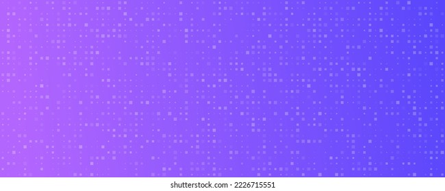 Abstract gradient geometric background of squares. Blue pixel backgrounds with empty space. Vector illustration