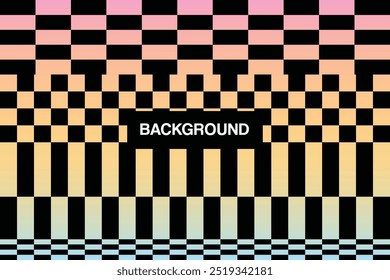 Abstract Gradient Geometric Background with Y2K Style