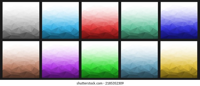 Abstract gradient geometric backgrounds. Geometric colorful layouts. Vector Illustration