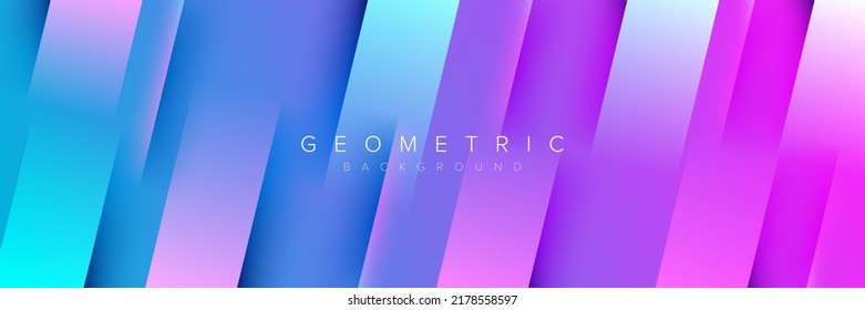 Gradiente abstracto diseño de la cubierta de fondo de color azul geométrico, plantillas de folletos de moda, carteles futuristas de colores Ilustración vectorial