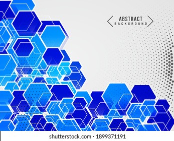 Abstract gradient geometric blue modern background pattern 